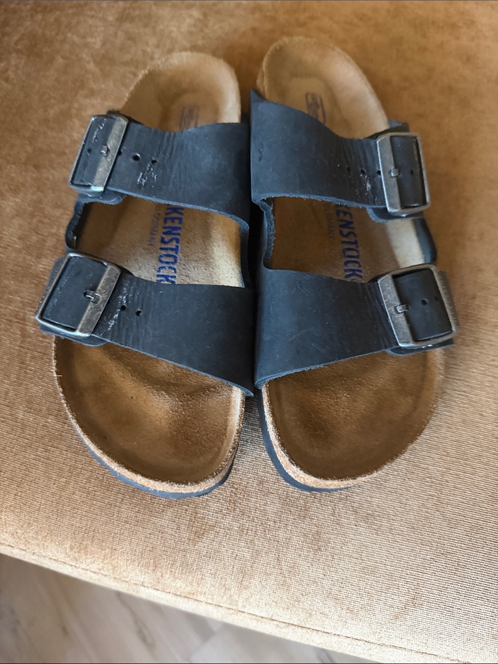 Birkenstock women’s Double Strap Black Sandals